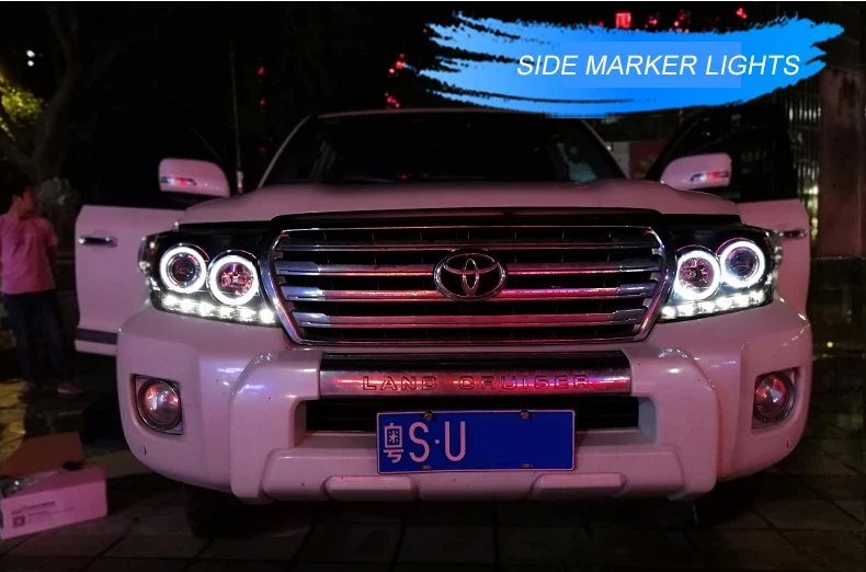 Автомобильный Стайлинг светодиодный чехол для фар Toyota land cruiser фары 2009-2013 land cruiser фары двойной ксеноновые линзы