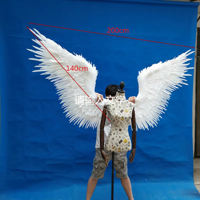 Feather Fairy Angel Wings Fancy Dress Costume Halloween Party Hen Night Cosp WS 