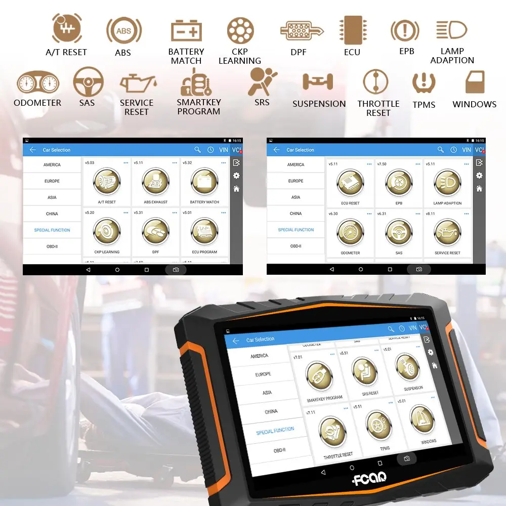 FCAR F508 Vehicle Scanner Auto Diagnostic Tool Scanner FCAR F508 For China,Asia,Europe Cars Vehicles