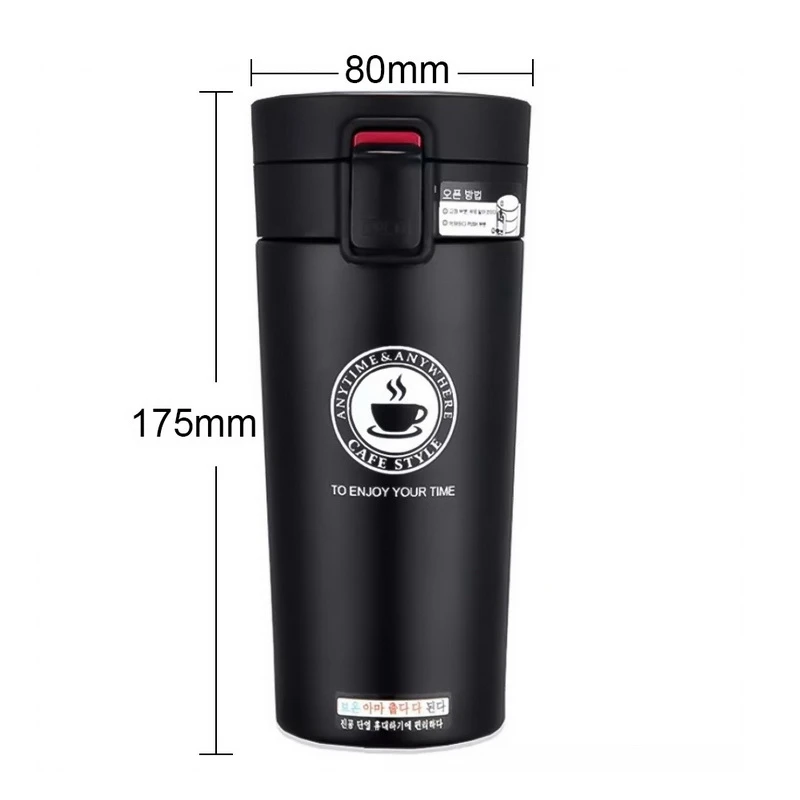 380ml Coffee Mug Thermocup Double Wall Stainless Steel Vacuum Flasks Car Thermo Travel Mug Portable Drinkware Coffee Tea Cup Hot 5