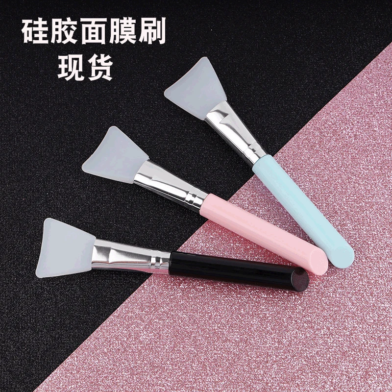 

Silica Gel Facemask Brush Silica Gel Brush Soft Head DIY Facial Mask Mixing Stick DIY Self-Made Facemask Beauty Makeup Tool