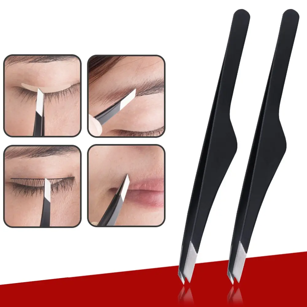 

Professional Stainless Steel Makeup Tweezers Eyebrow Hair Removal Tweezers Makeup Tools Eyebrow Clip Beauty Cosmetics