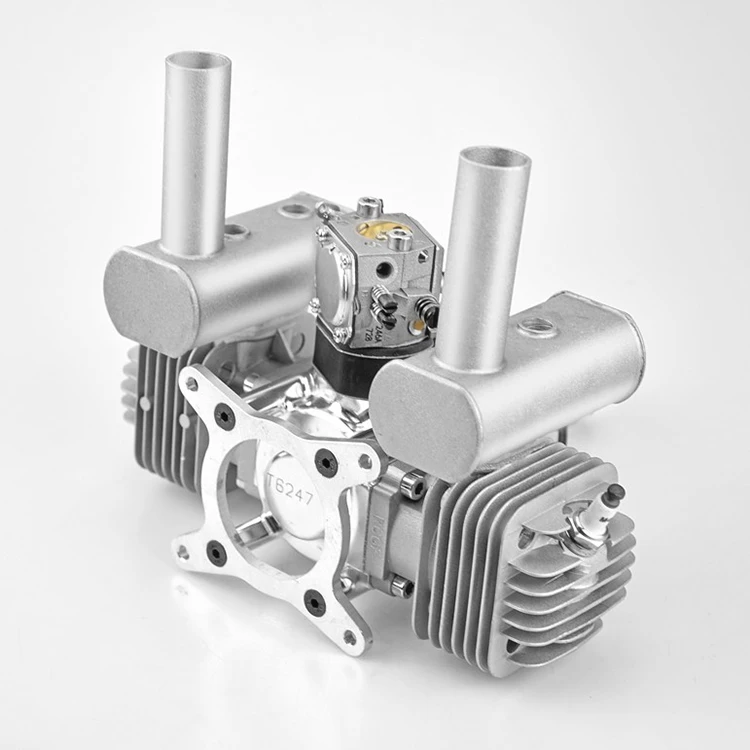 RCGF 60cc двухцилиндровый бензиновый/бензиновый двигатель для RC самолета