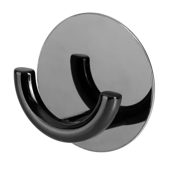 

Home Simple Wall Coat Hook Single Hook Bathroom Clothing Coat Hook Hat Hanger Bathroom Accessories-Black