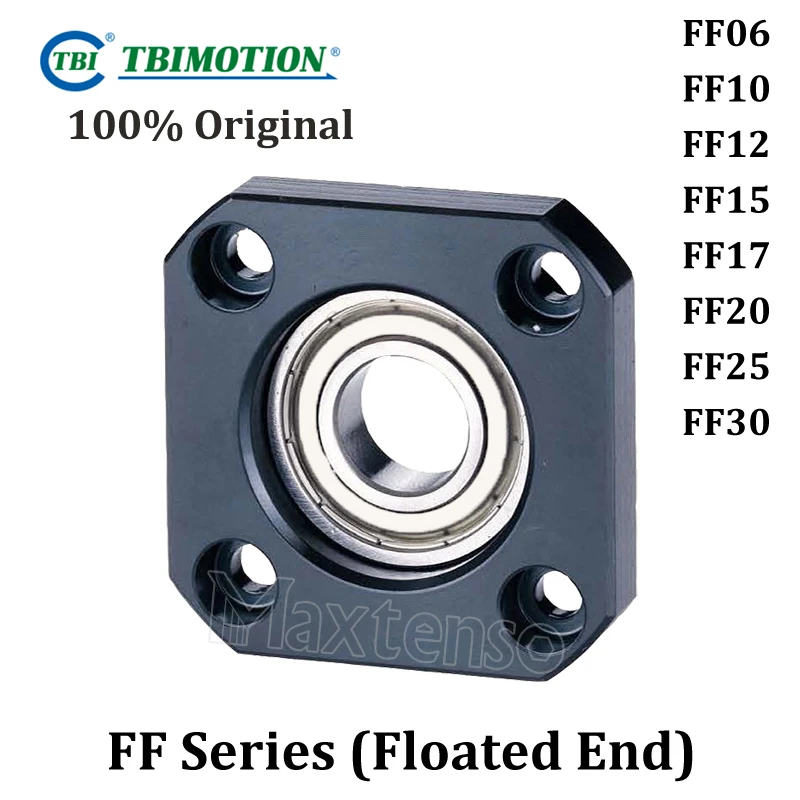 

TBI MOTION Support Unit FF06 FF10 FK12 FF15 FF17 FF20 FF25 FF30 supported-side C5 C7 for ballscrew 10/12/14/15/16 High Accuracy