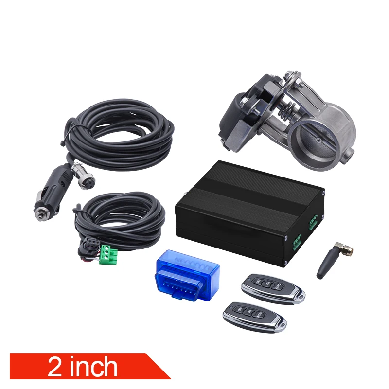 2"/2.36"/2.5"/2.75"/3" inch OBD2 Vacuum pump Exhaust Cutout Electric Control Valve Kit With remote control and APP control exhaust control valve exhaust pipe valve kit exhaust pipe valve