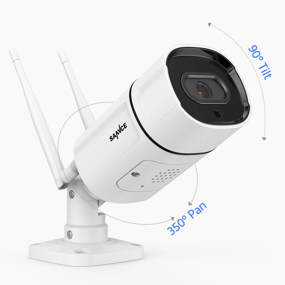 SANNCE HD 2K IP камера беспроводная Wifi цилиндрическая 3 Мп наружная Водонепроницаемая