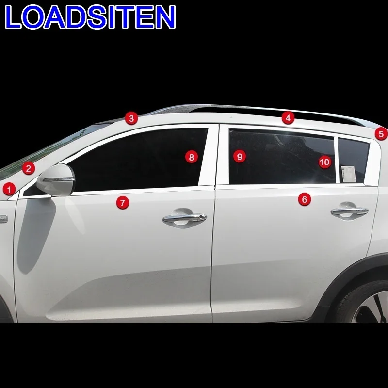

Chromium Automovil Decorative Auto Window Body Exterior Protecter Accessories Car Styling Decoration 18 19 FOR Kia Sportage