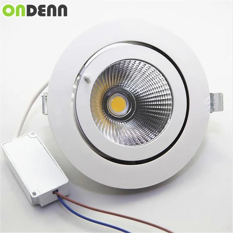 

Super Bright 15W 30W 50W COB LED Recessed Downlights 3000K 4000K 6000K Adjustable LED Track Light 3 years Warranty Free Shipping