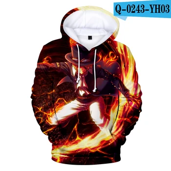 

classic Anime One Piece 3D Hoodies in boys/girls Fashion long sleeve autumn Harajuku One Piece Sweatshirts Hip Hop Teenage tops