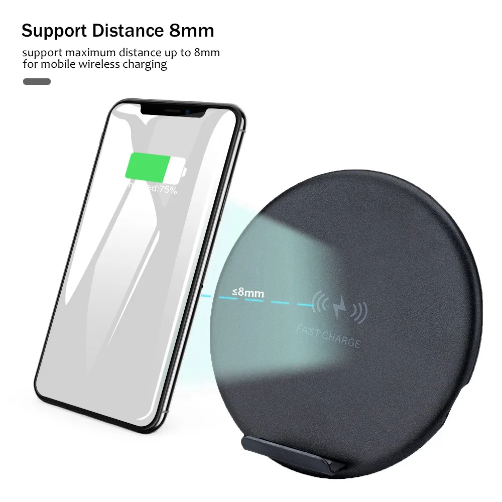 Shelbox 10 Вт Быстрое беспроводное зарядное устройство для samsung Galaxy S10 S9 S9+ S8 Note 9 USB Qi зарядное устройство для iPhone 11 XS Max XR X 7 8 Plus