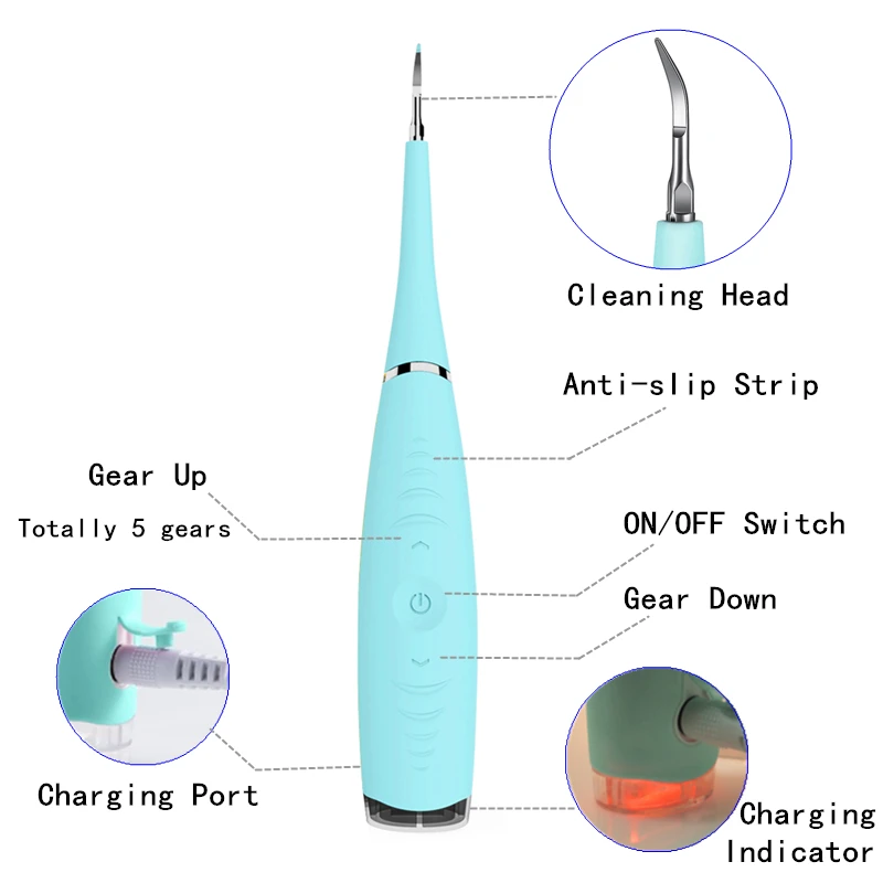 Ультразвуковая машина для отбеливания зубов, портативная Водонепроницаемая машинка для чистки зубов, стирающая пятна, заряжающая зубной камень, очиститель пятен зубов, стоматологические инструменты