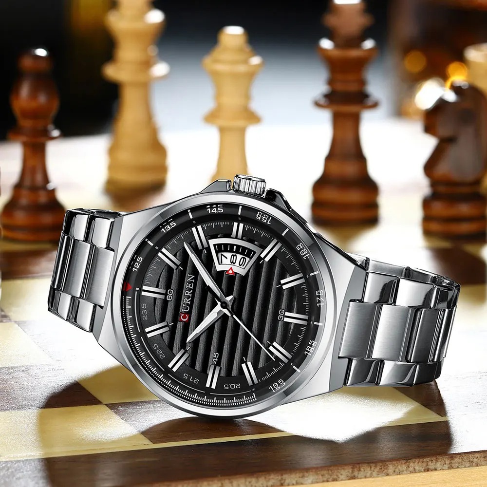 es Orologi da uomo impermeabili in acciaio inossidabile di alta qualità da polso militare da polso al quarzo con data automatica_voghion.com