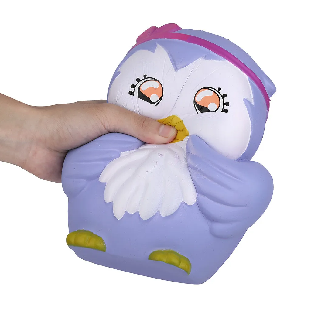 Сжимаемый kawaii Мультфильм Сова медленно растет крем Ароматические сжимаемые