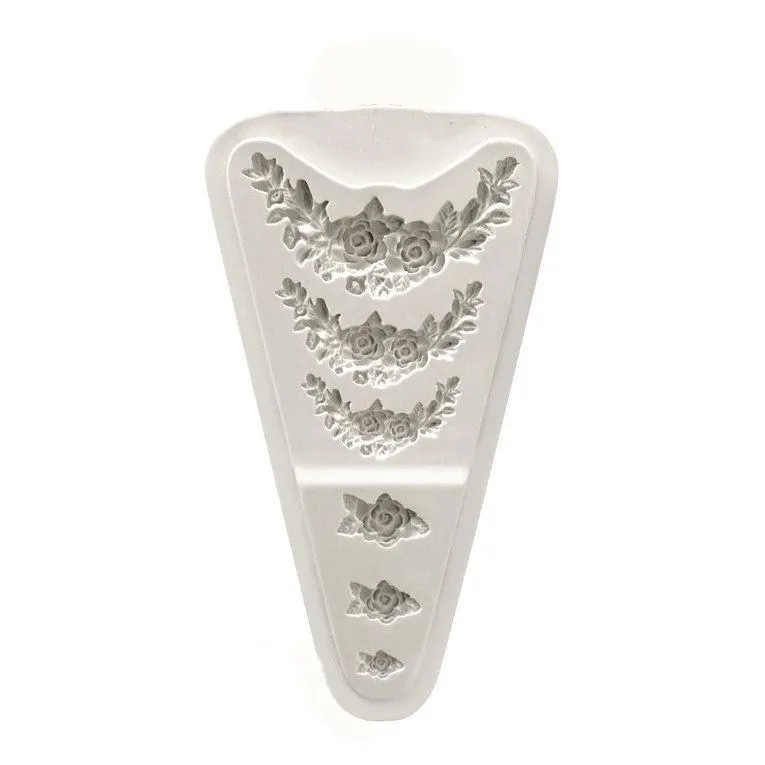 G028 Soft candy silicone flower fondant mold decoration tool kitchen tool-D073/G207/G189 cooking cake fondant clay chocolate mold - Цвет: G028