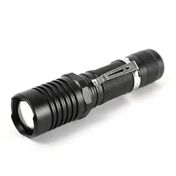 

Super Bright LED Flashlight Zoomable Torch Light Handheld Light Hiking Flashlight 18650 T6 LED Tactical 18650 Flashlight