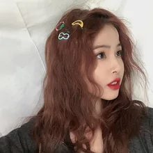 INS летняя Реалистичная фруктовая заколка «банан» Детская симпатичная яблоко, сосна, яблоко, BB зажим, боковая заколка F037