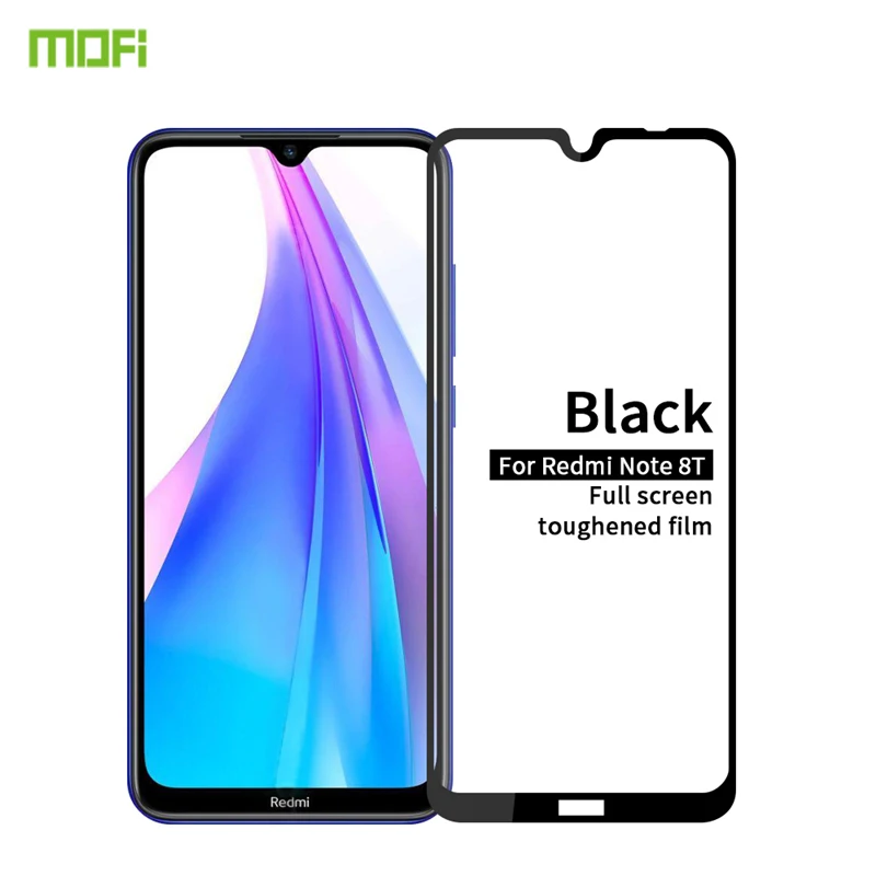 Закаленное стекло MOFi для Xiaomi Redmi note 8T полное покрытие защитная пленка Защита