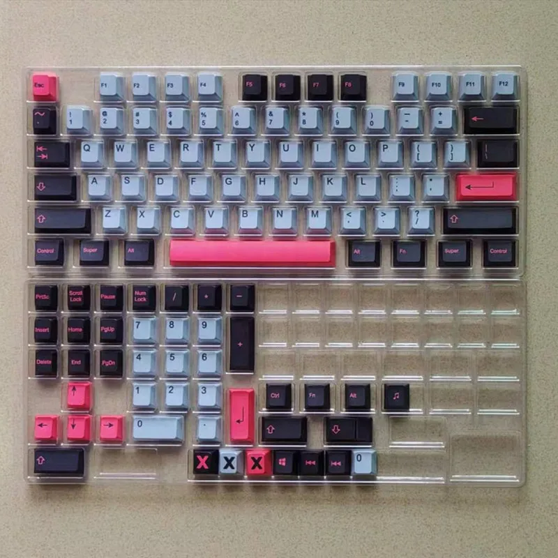 118 ключей/комплект 8008 ключ Кепки s вишня профиль PBT для MX Переключатель