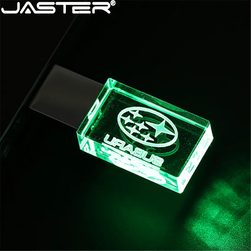 JASTER sabaru crystal + металлический флеш накопитель USB pendrive 4 ГБ 8 16 32 64 128 Гб Внешняя карта
