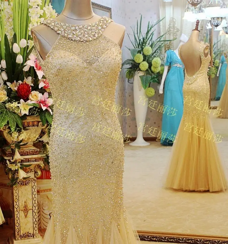 vestidos, роскошное, Кристальное, официальное, для невесты, сексуальное, для свадьбы, расшитое бисером, с золотыми блестками, платье, вечерние платья, платья для выпускного вечера
