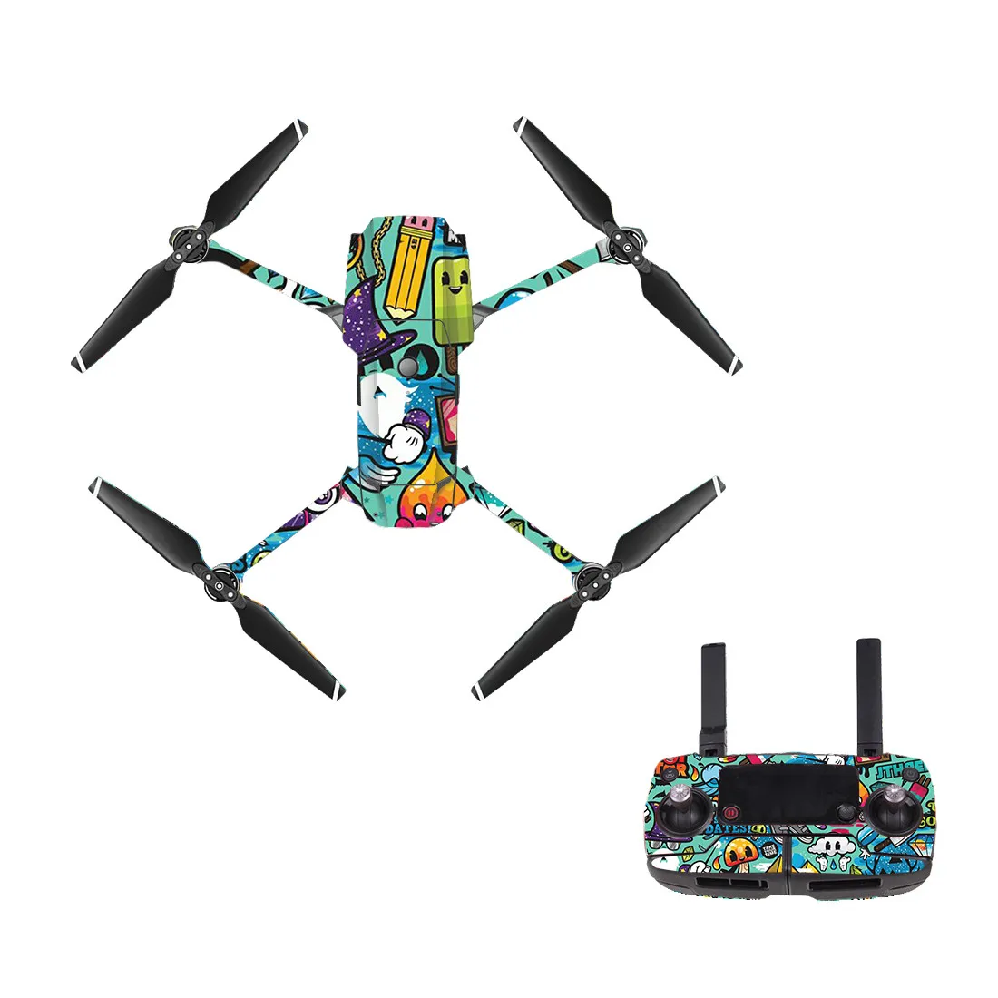 Камуфляжная Водонепроницаемая наклейка из ПВХ защитная пленка для DJI Mavic Pro Drone Body Arm пульт дистанционного управления Запасные части скины