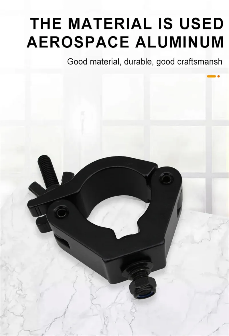 Braçadeira 601 alumínio 750kg carga-rolamento fase luz