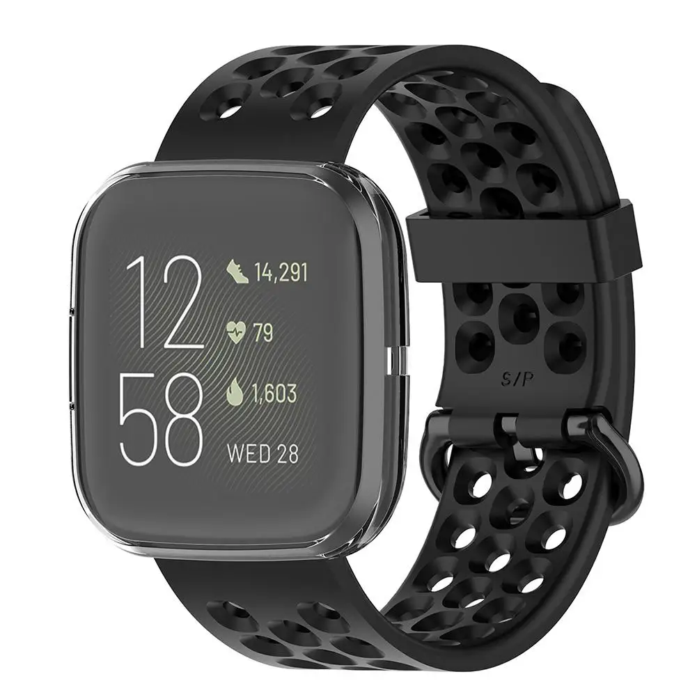 Для Fitbit Versa 2 ультра-тонкий анти-капля Мягкий ТПУ чехол для часов Замена умный защитный браслет полный защитный чехол