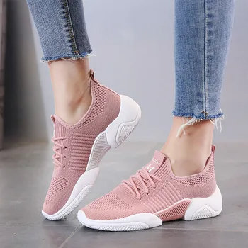 

2020 New Women Fashion Casual Shoes Lightweight Platform Ladies Breathable Sneakers Tenis Feminino Zapatos Deportivos Para Mujer