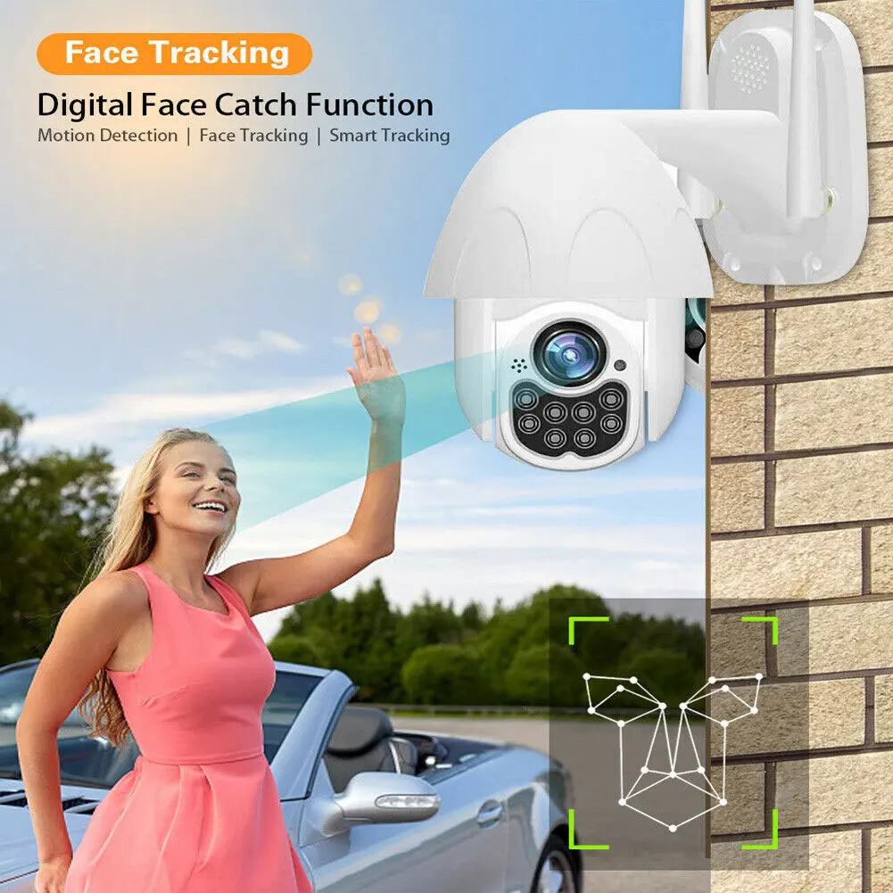 

1080P IP Camera Surveillance HD Smart Security Outdoor Easy Install Home Dome Wireless WiFi Mini Network Waterproof