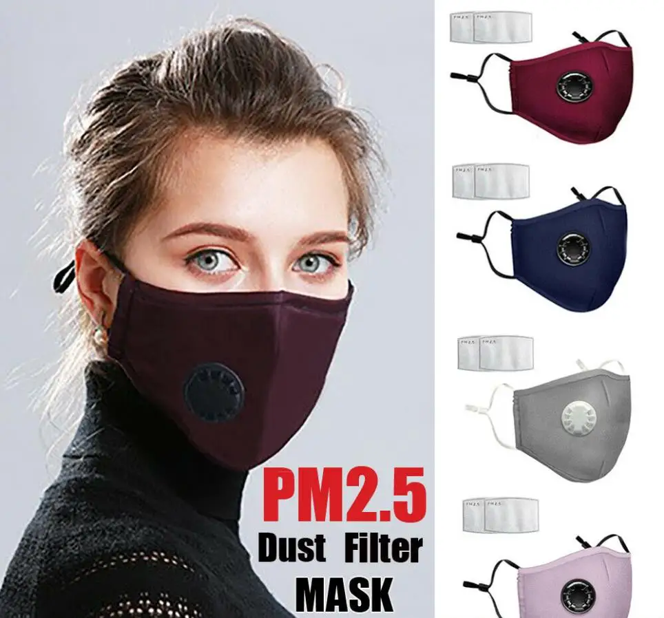 

PM2.5 Filter Adults Dust Mask Face Mouth Washable Mask Reusable Mask Face Protection Cover Anti Saliva Splash Protective Mask