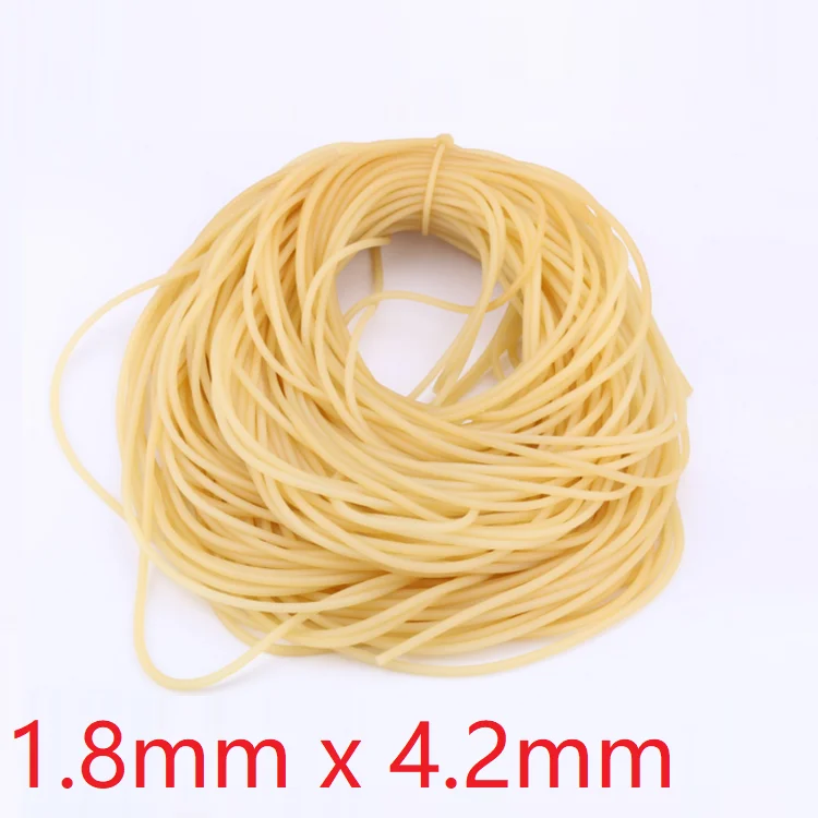 

ID 1.8mm x 4.2mm OD Nature Latex Rubber Hoses Flexible Pipe High Resilient Elastic Surgical Medical Tube Soft Slingshot Catapult