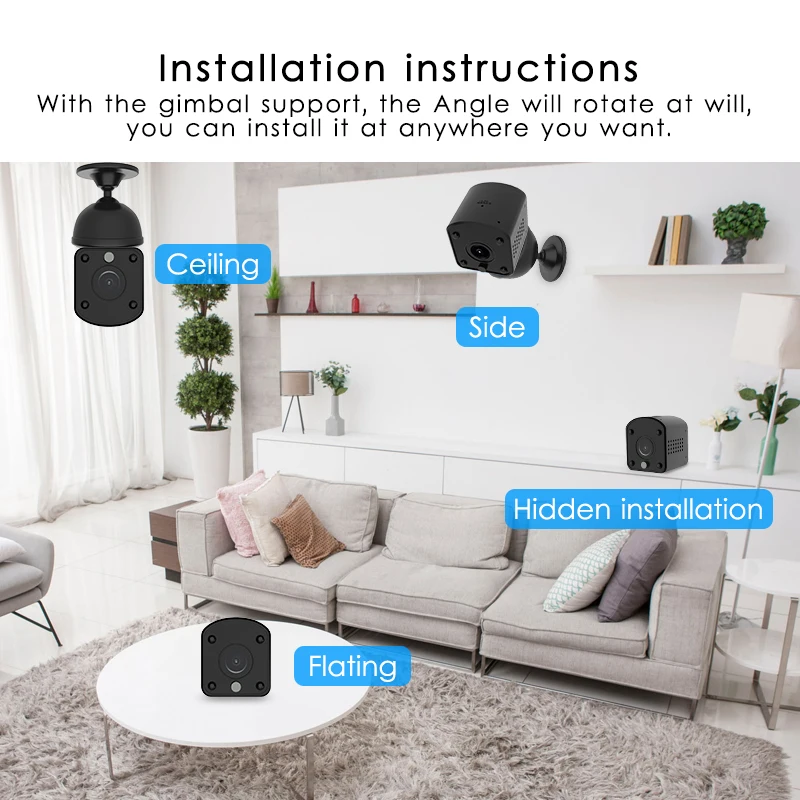 Мини камера Marlboze 1080P HD Wi Fi IP ночное видение обнаружение движения мини видеокамера