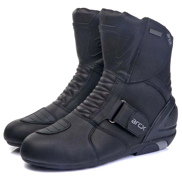 Botas impermeables para Motocross para hombre, zapatos de cuero,  transpirables, resistentes al agua, Protector de Motor, ARCX - AliExpress