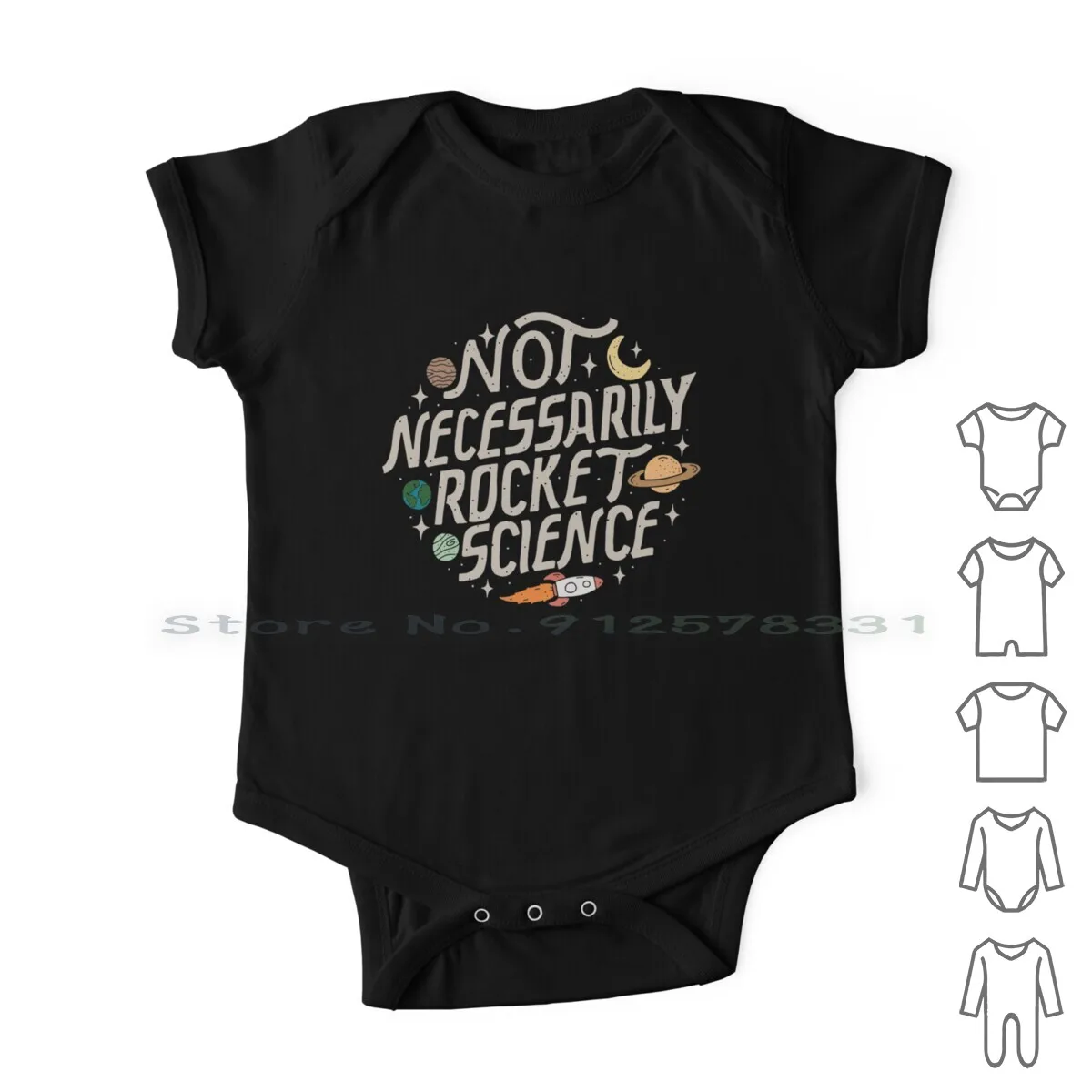 Non Sempre Rocket Science Vestiti Per Neonati Pagliaccetti Tute In Cotone Space Steam Scicomm Stem Rocket Science Kellie