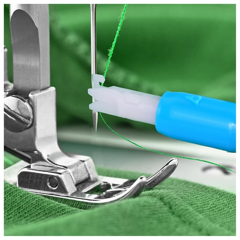 3 Pieces Sewing Needle Inserter Automatic Needle Threader Needle Threading Tool for Sewing Machine