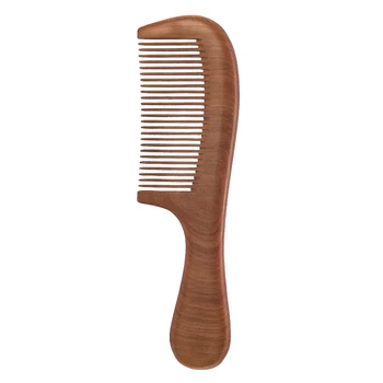 

Natural Fine Tooth Peach Wood No-Static Massage Hair Wooden Comb Hair Care Mahogany Comb
