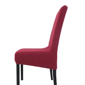

1*Chair Cover Dinning Room Hotel Chair Cover Protector Stretch Knitted Jacquard Slipcovers New
