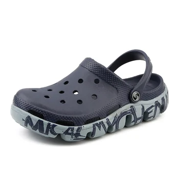 

2020 Summer Jelly Shoes Men Beach Garden Sandals Hollow Slippers Men Flip Flops Light Sandalias Outdoor 45