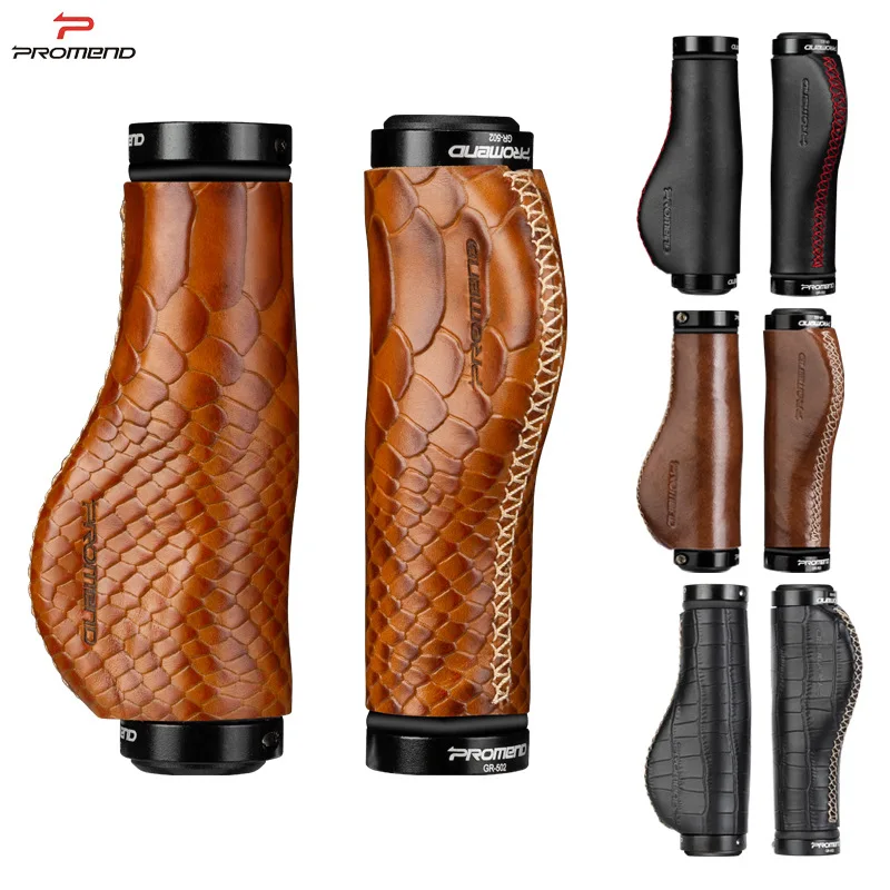 Bicycle Handlebar Grips Leather Bar Ends Plugs For Brompton Bicycle
