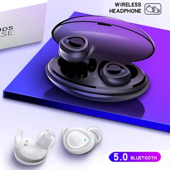 

Wireless Earphones Bluetooth 5.0 Headset TWS Wireless Earphones Twins Earbuds Stereo Headphones Fone De Ouvido Sem Fio #C6