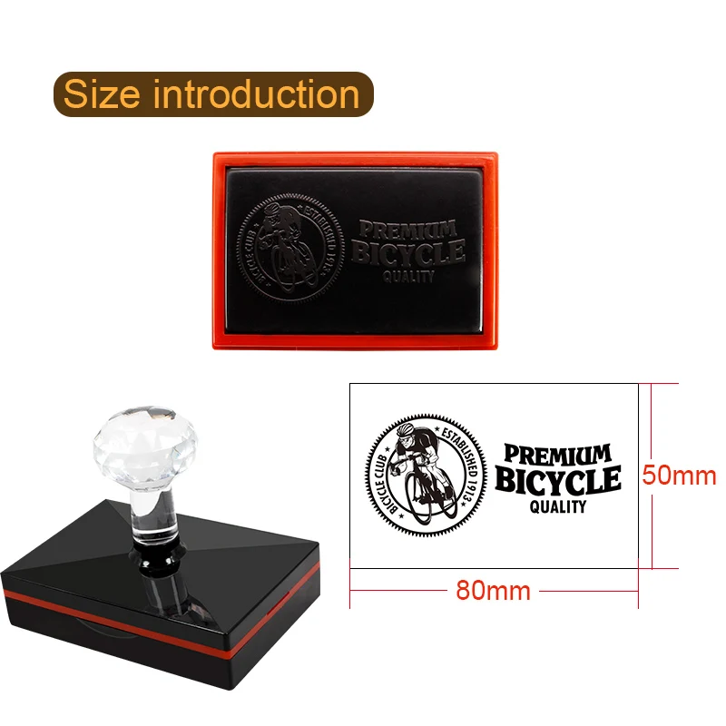 Professional Rectangular Photosensitive Stamp Personal Seal Wedding Customized Stamp name stamp self ink stamps 50x80mm Biggest Size