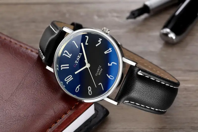 Reloj Mujer Men Watches Women Leather Strap Black Band Quartz Watch For Male Female Sport Casual Clock Relogio Feminino Xfcs