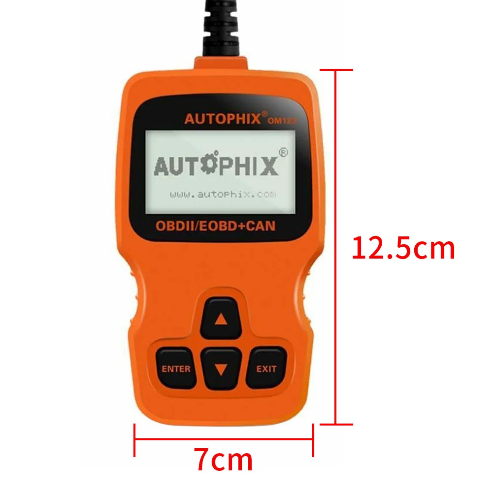 OBD2 считыватель кодов, тест, Автомобильный сканер, ЖК-дисплей, многоязычная проверка, инструмент для сканирования неисправностей, анализатор двигателя, универсальный ручной автомобильный