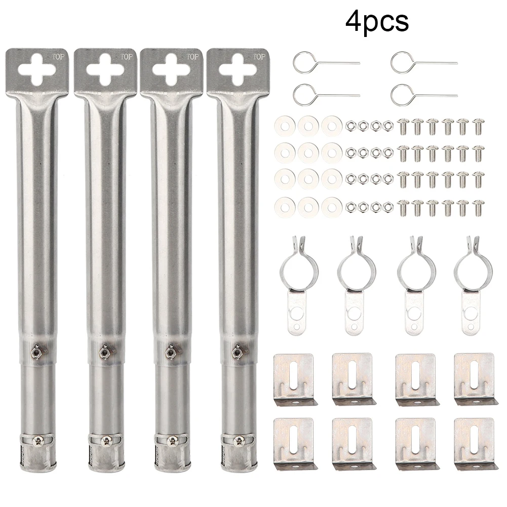 4 шт. угловая горелка для гриля универсальная передняя задняя трубка