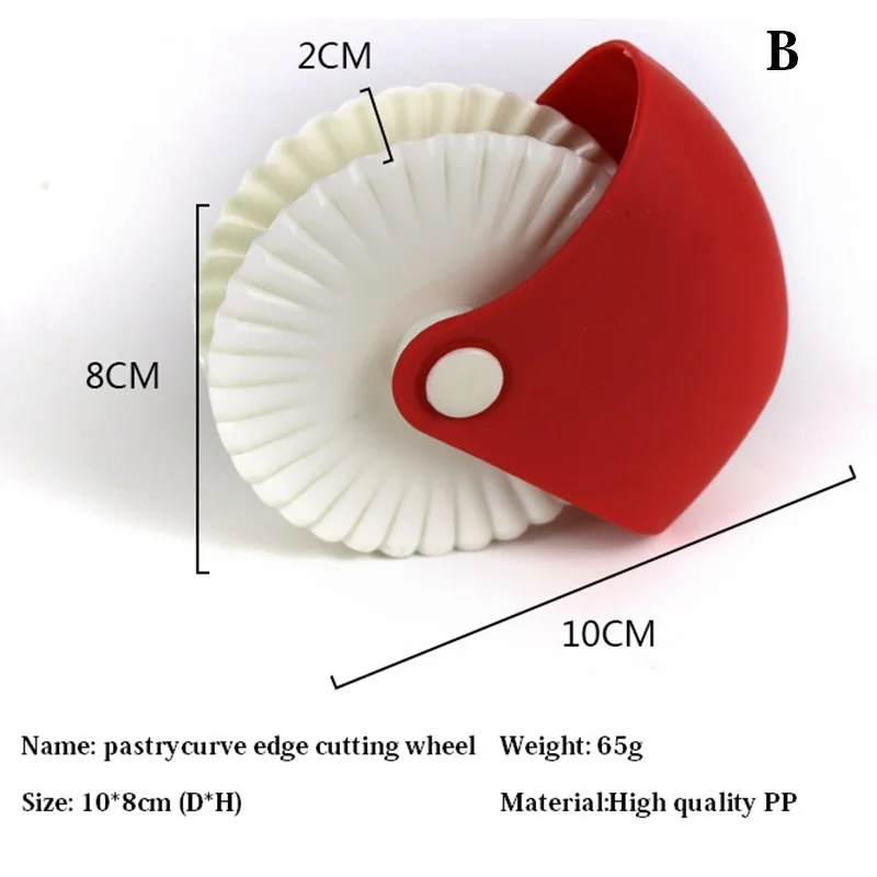 Кухня пицца выпечка решетчатый резец для пирога корки печенья Паста Лапша режущее колесо ролик пресс край изогнутый Декор выпечки инструмент
