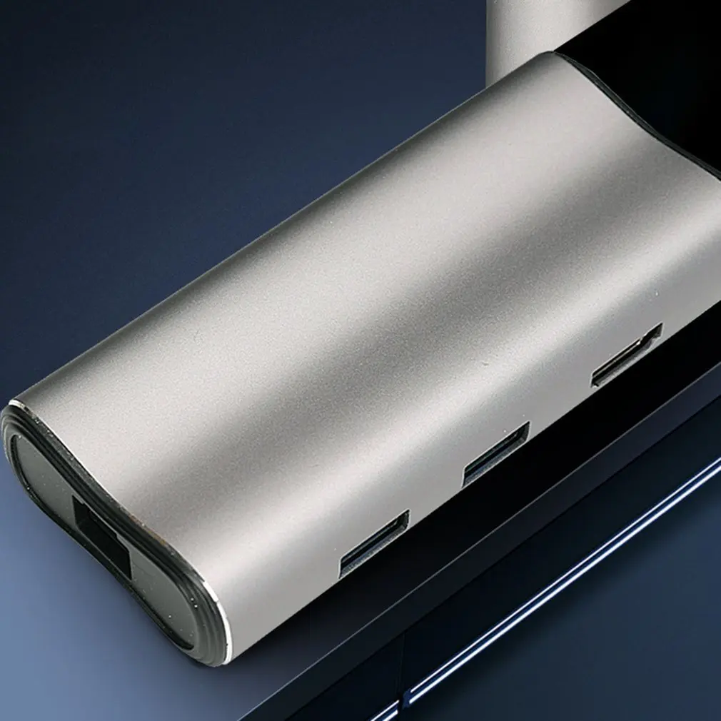 Тип C к Hdmi 4 K/Usb3.0/Sd карта/Tf карта/Dp Usb Адаптер C конвертер для ноутбука для Macbook Белый
