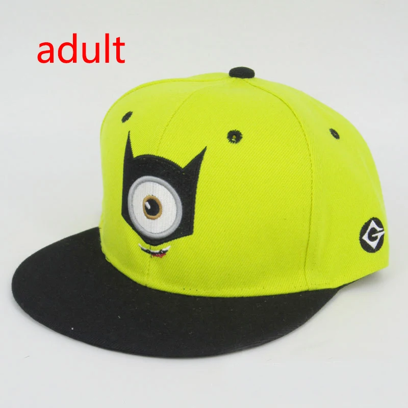 style 6 3D глаз Гадкий я мультфильм шапка «Миньоны» модная бейсболка Snapbacks Дети Взрослые вышивка большой глаз шляпа - Цвет: style 6