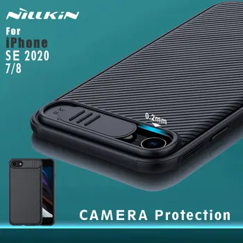 

NILLKIN Camera Protection Case For Apple iPhone SE 2020 7 8 Slide Case Back Cover Lens Protection Bumper Cases