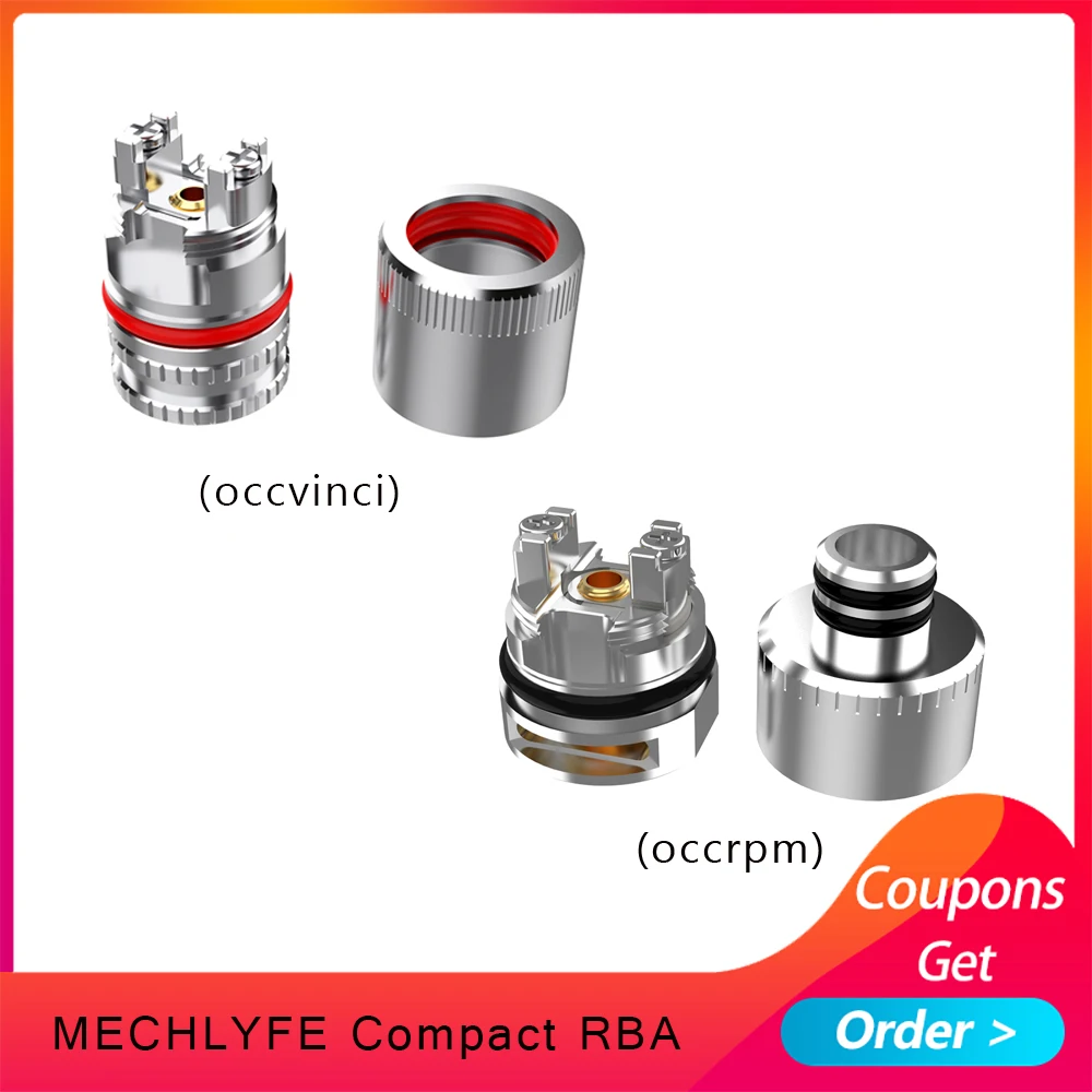 1 шт. компактный бак для вейпа RBA распылитель катушка головка 510 резьбовые